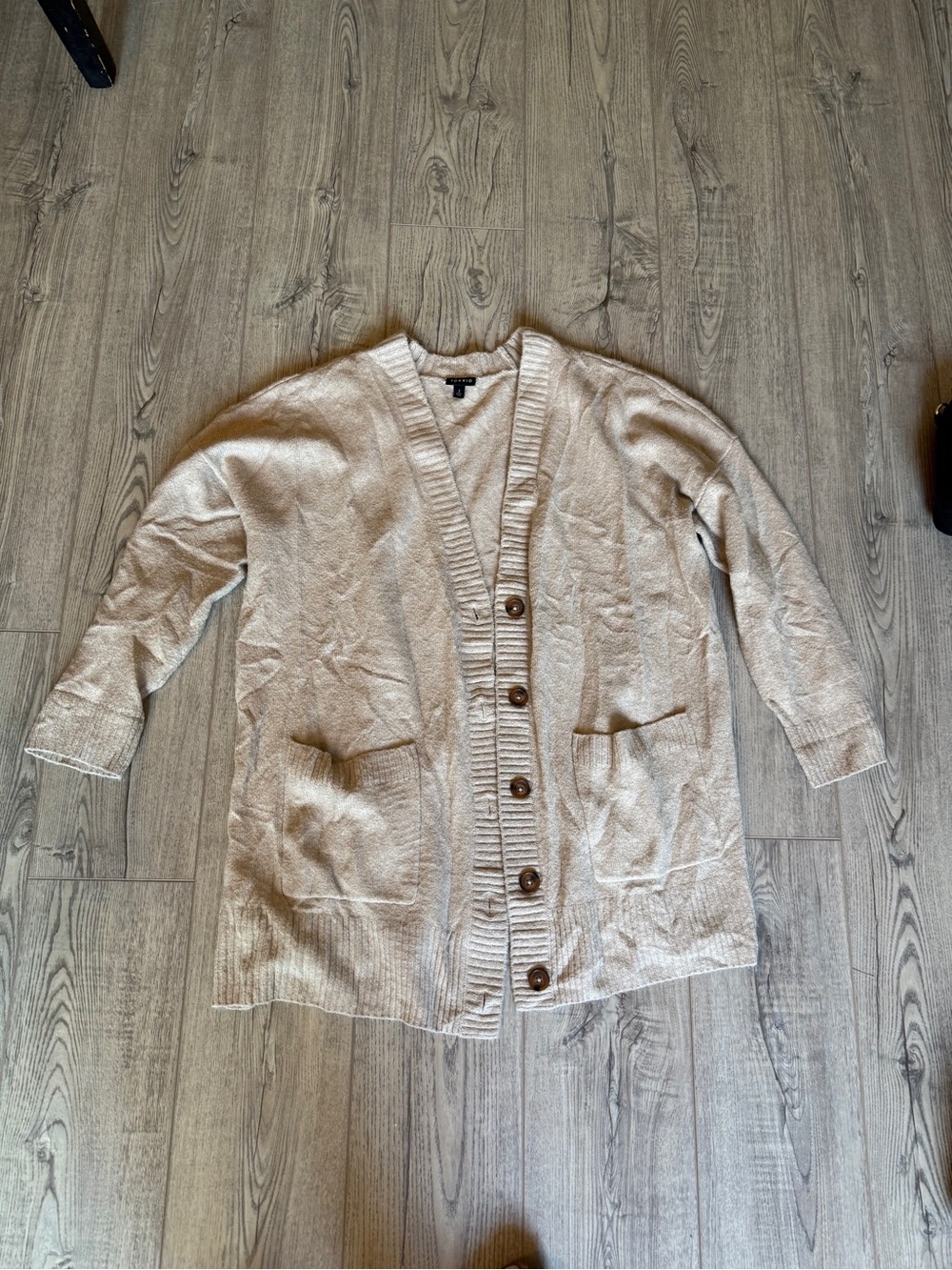torrid Oversized Open-Front Button Cardigan